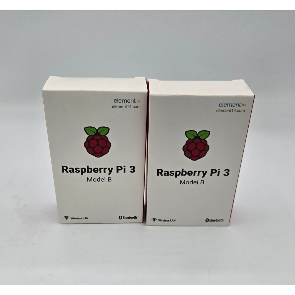 (2x) New/Sealed Raspberry Pi 3 Model B - element14 Edition